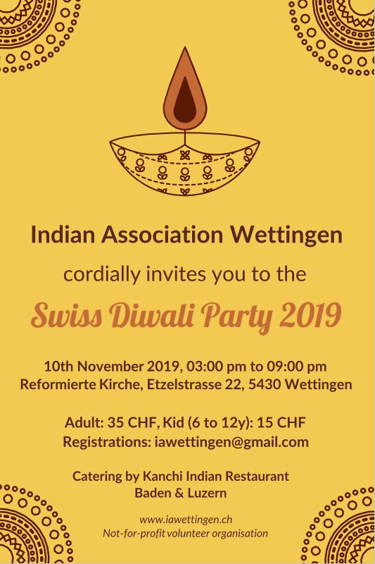 Swiss Diwali Party 2019